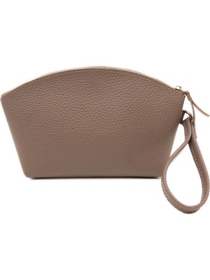 Yul Atelier Premium Metal Fermuarlı Makyaj Çantası Kalın Kırışmaz Suni Deri Organizer