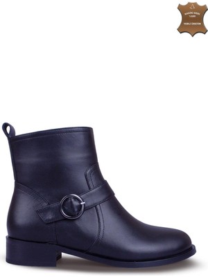 7AdımdaAşk Kadın  Bot Hakiki Deri Ayakkabı 084K25K11310