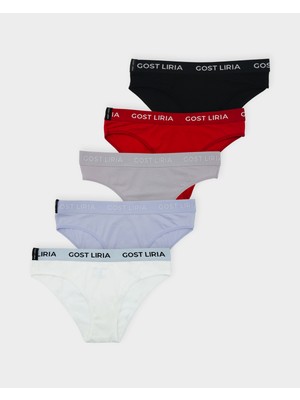 GOST LİRİA Daily Five Slip Külot 5 Li Paket - Çok Renkli