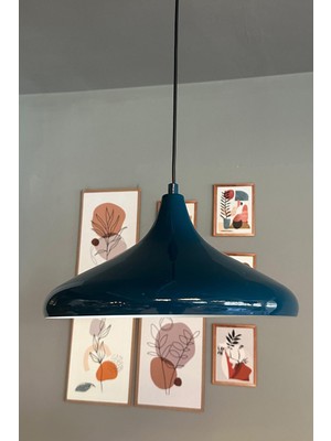 PremiumPort Deniz Yeşili Tekli Avize, Salon, Mutfak, Cafe, Butik Aydınlatma