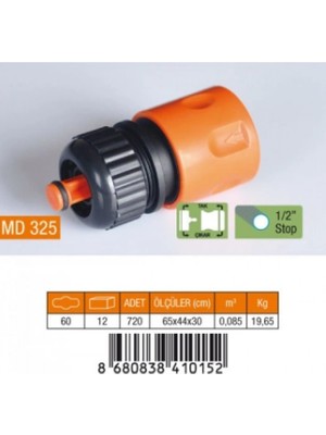 1/2 Hortum Bağlantı Adaptörü Stoplu (K95)