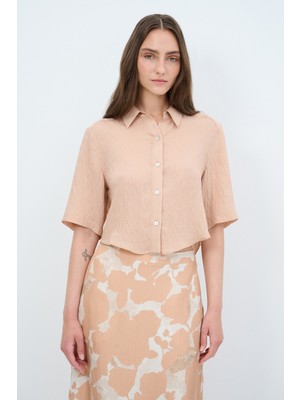 Adl Kısa Kollu Gömlek Pudra 13045439000