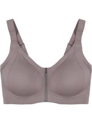 Koza İç Giyim Kadın Büyük Beden (Battal) Önden Fermuarlı Dikişsiz Lazer Sütyen