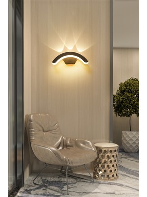 PremiumPort 12W Modern Dekoratif LED Aplik, Bahçe, Teras, Salon ve Balkon Için