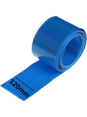Shrink - 120MM Lityum Batarya Kaplama Isıyla Daralan Pvc Makaron 1 Metre