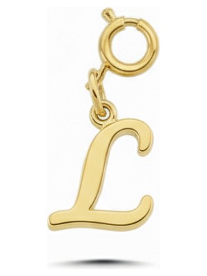 Silveranka 925 Ayar Gümüş L Harfi Kolye Ucu - Charm