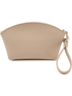 Yul Atelier Premium Metal Fermuarlı Makyaj Çantası Kalın Kırışmaz Suni Deri Organizer