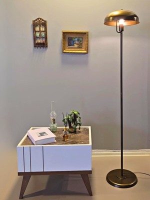 PremiumPort Modern Eskitme Lambader, Hareketli Başlık, Metal Tasarım, Şık Yerden Aydınlatma