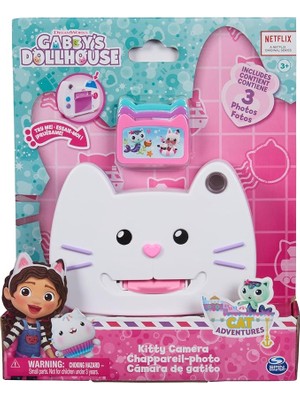 Gabby's Dollhouse Kitty Kamera, Okul Öncesi Çocuklar Için Simülasyon Oyunu, 3 Yaş Erkek ve Kız Çocukları Için Oyuncaklar