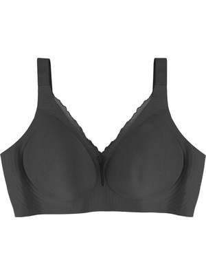 Koza İç Giyim Kadın Büyük Beden (Battal) Dikişsiz Tül Detaylı Lazer Sütyen