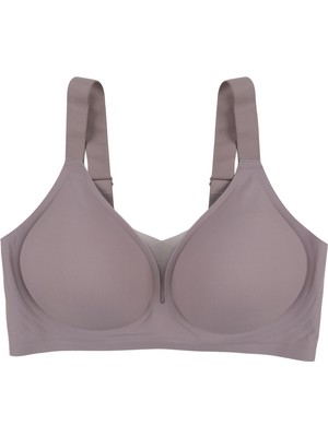 Koza İç Giyim Kadın Büyük Beden (Battal) Fitilli Dikişsiz Tül Detaylı Lazer Sütyen