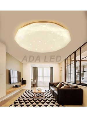 PremiumPort 48 cm Elmas Model Sıva Üstü LED Panel Güçlü Işık Gün Işığı