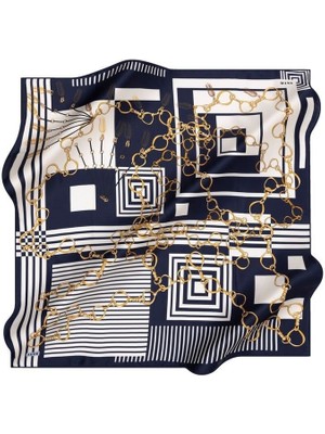 Aker Tivil Ipek Eşarp Lacivert  8992-921