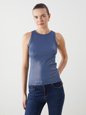 Lc Waikiki Yeni Sezon Bisiklet Yaka Parlak Görünümlü Kadın Atlet