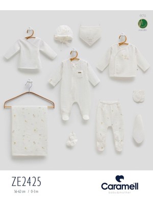 Caramell My Baby Kumsal Müslin 10 Lu Hastane Çıkışı Yeni Sezon Jungle Friends 2425