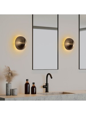 PremiumPort Rustik Metal Duvar Aplik Çap 20CM, Ambiyans Aydınlatma, FUNGAL-13362