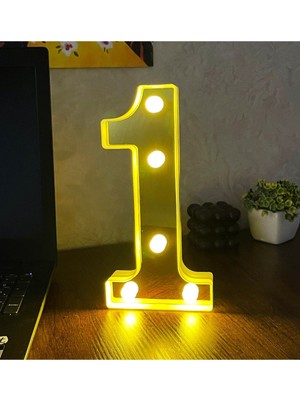 PremiumPort 3D LED Işıklı Büyük Boy Harf Dekoratif Aydınlatma