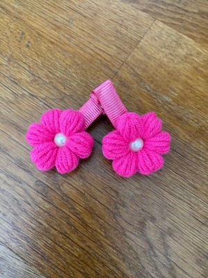 EGOMİ Papatya Örgü Klips Toka