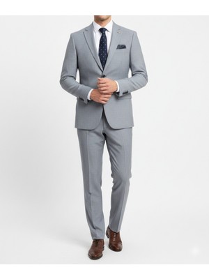 Klasik Kesim Rahat Kalıp Erkek Takım Elbise