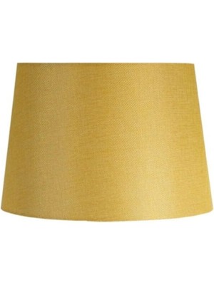 PremiumPort Şapka Tasarımlı Kumaş Abajur, Sarı, Çap 35CM, Modern Lambader Başlığı