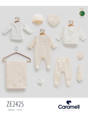 Caramell My Baby Kumsal Müslin 10 Lu Hastane Çıkışı Yeni Sezon Jungle Friends 2425