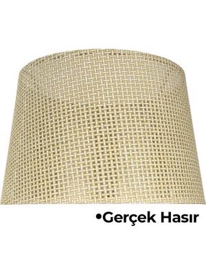 PremiumPort Şık Hasır Krem Doğal Lambader Şapkası, Tarzınıza Uygun ve Hafif