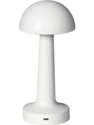 PremiumPort Şarjlı LED Masa Lambası, Beyaz, Dekoratif, Modern ve Şık Tasarım
