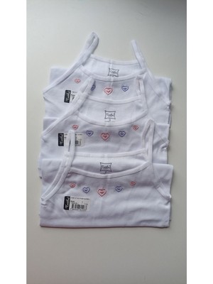 Tutku Kız Çocuk Atlet 3'lü-Beyaz-5