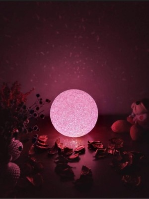 PremiumPort Yıldız ve Dolunay Temalı LED Işıklı Gece Lambası, Beyaz ve Renk Değiştiren Design