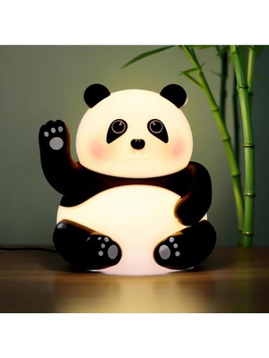 PremiumPort Yumuşak Işıklı Sevimli Panda Gece Lambası, Çocuklar Için Harika Bir Alternatif