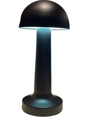 PremiumPort Şarjlı Dekoratif Siyah Masa Lambası, Şık ve Pratik Aydınlatma