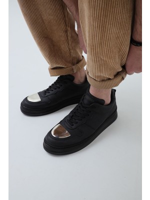 Zerenyus ZRC185 - Force Mirror Bağcıklı Erkek Spor Ayakkabı Siyah