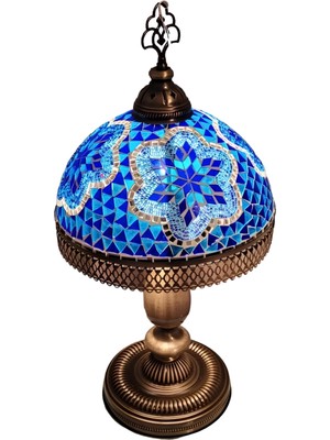 PremiumPort El Yapımı Osmanlı Tarzı Mozaik Masa Lambası, Şık ve Benzersiz Tasarım