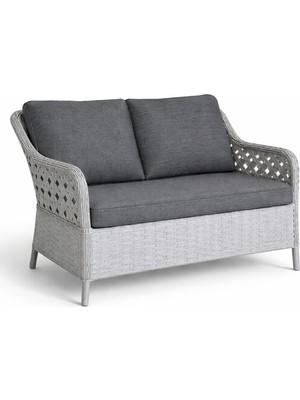 Çavdar Group Icon 2'li Raddan Koltuk 2 Kişilik El Örmesi Bank Bahçe Balkon Teras Koltuğu