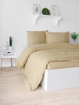 Patron Shoes Fermuarlı Çantalı Çift Kişilik %100 Pamuk Saten Lastikli Çarşaflı Nevresim Takımı