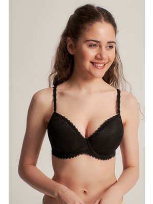 Pemilo Kadın 171012 Desteksiz Dolgusuz Dantelli Sütyen