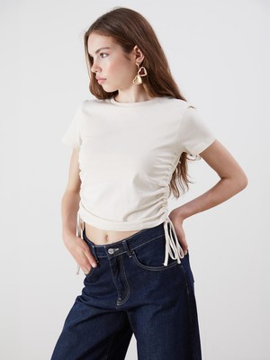 Lc Waikiki Yeni Sezon Bisiklet Yaka Kadın Tişört