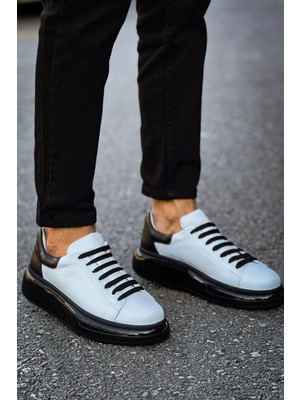 Zerenyus Solarex Premium Özel Taban Erkek Sneaker Beyaz Siyah