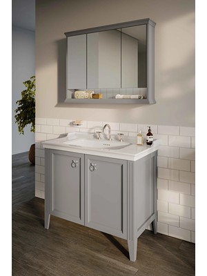 Vitra 62166 Valarte Lavabo Dolabı +62235 Valarte Aynalı Banyo Dolabı