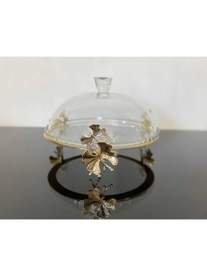 Atabey Home Kelebek Standlı Şık Görünümlü Sunumluk/kek Fanusu/pasta Servisi/ Paşabahçe 95198