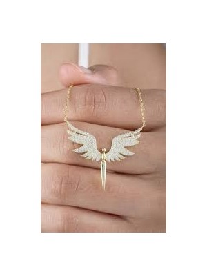 Ekonomik Sepeti Anka Kuşu Desenli Çelik Kolye