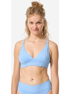 Decathlon Olaian Kadın V Yaka Bikini Üstü - Açık Mavi - Bea