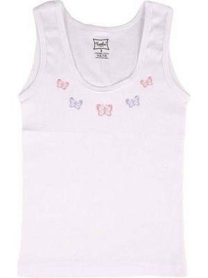 Tutku Kız Çocuk  Atlet TKC0166-BEYAZ-6