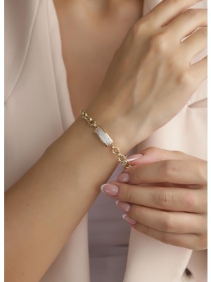 Narin Mücevherat Nar-In Altın Mücevherat Taşlı Zincir Altın Bileklik 013