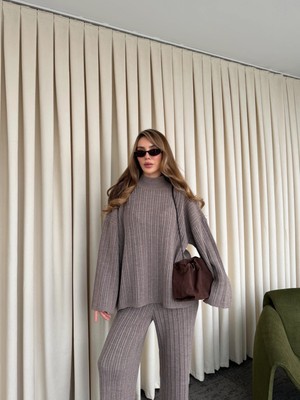 Laluvia Vizon Örme Triko Takım - 98078