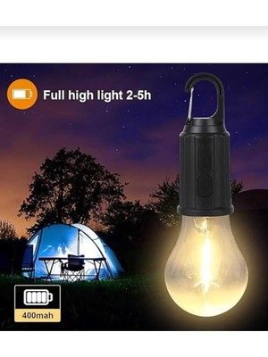 PremiumPort Şarjlı Retro LED Kamp ve Çadır Aydınlatması, 3 Aydınlatma Modu