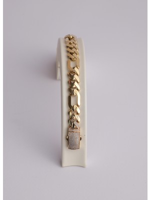 Narin Mücevherat Nar-In Altın Mücevherat Gurmet Taşlı Modern Altın Bileklik 047