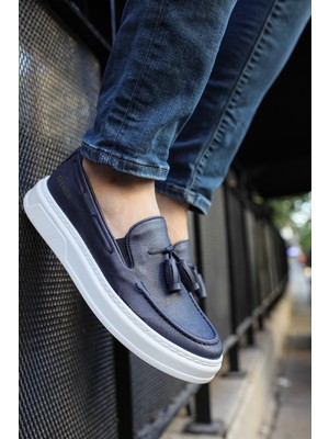 Zerenyus Loafer-X Günlük Erkek Loafer Ayakkabı Lacivert