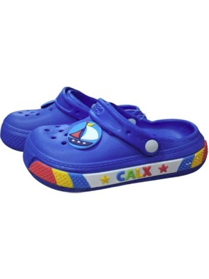 Benitto Kids Calx Erkek Çocuk Gemi Figürlü Kaydırmaz Taban Terlik Sandalet BNT7020