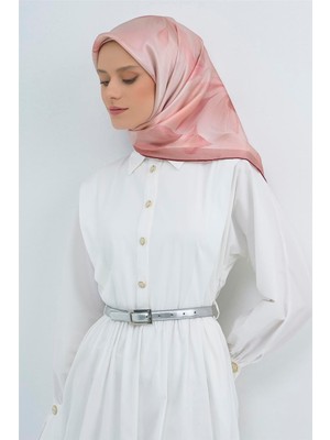Armine Saf Ipek Twill Eşarp 9519D 08